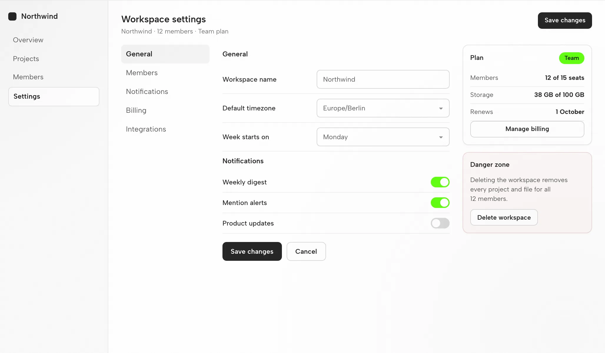 Claude Code Output: Settings Screen at 1440px and 390px — Desktop