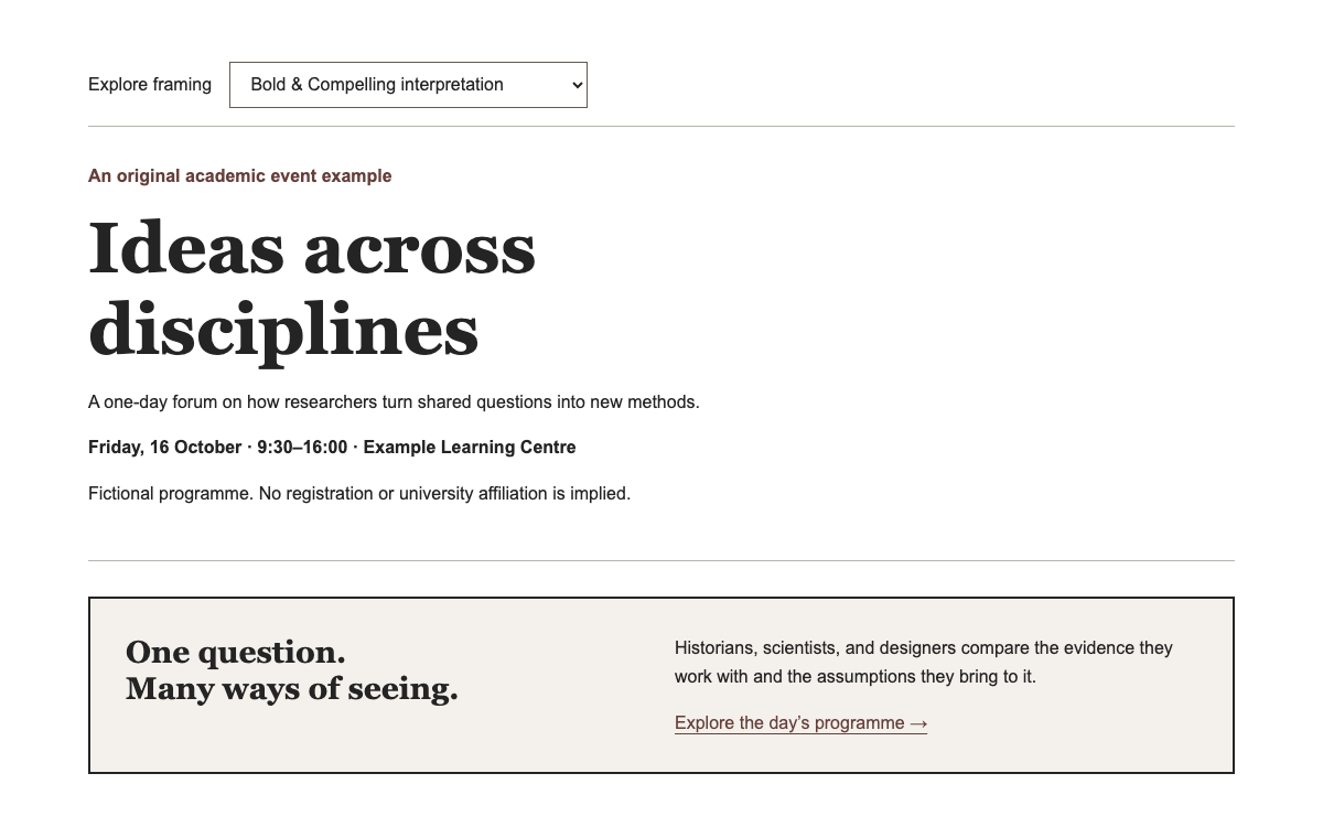 HarvardSites Design System interface study