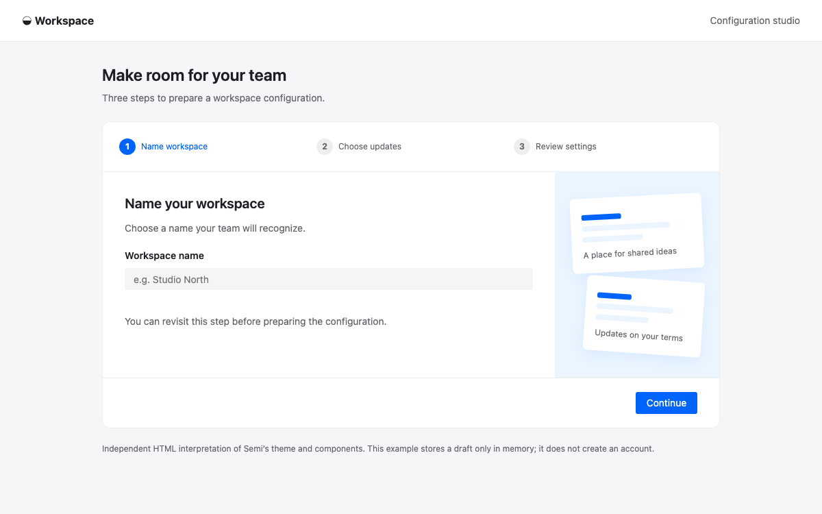 Semi Design interface study