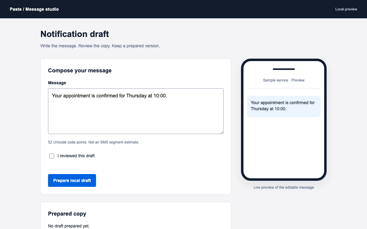 Twilio Paste interface study
