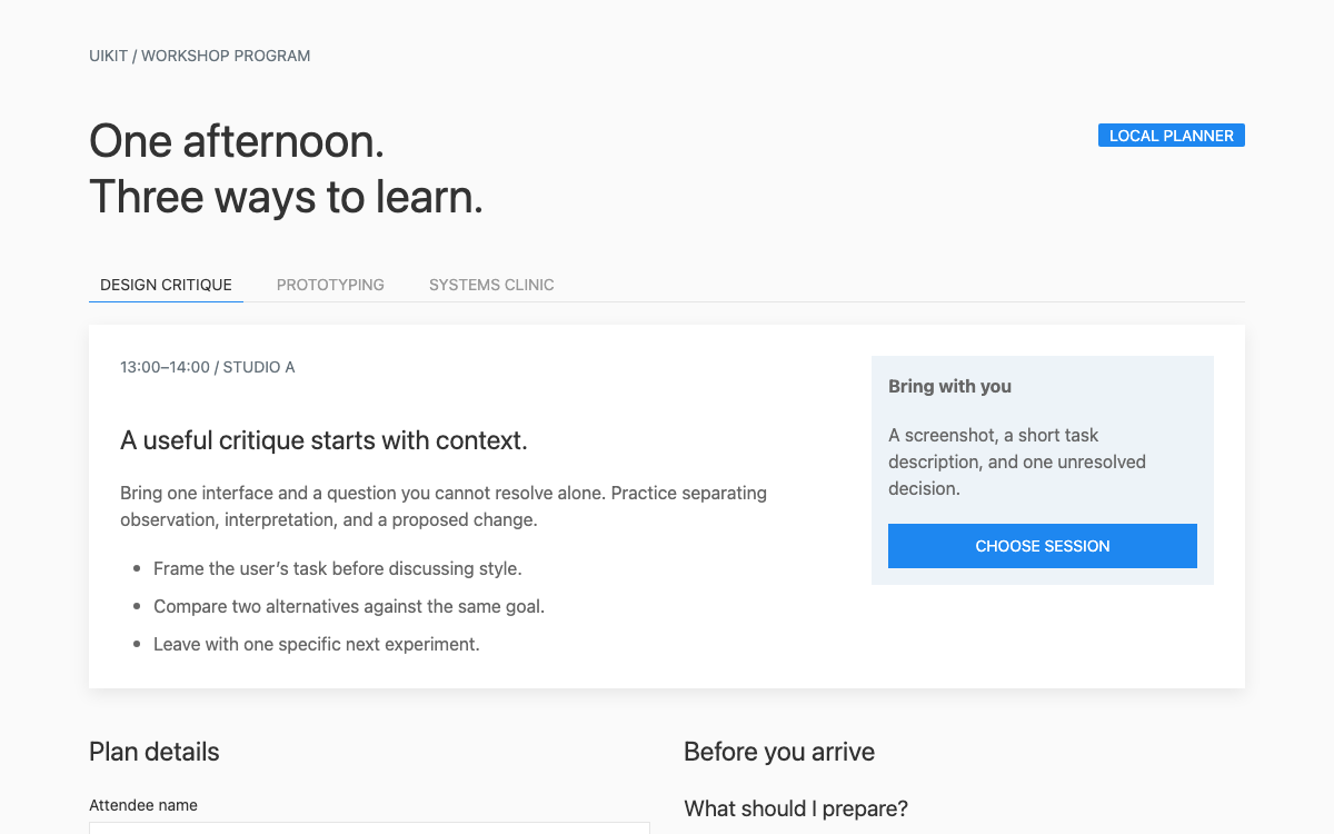 UIkit interface study