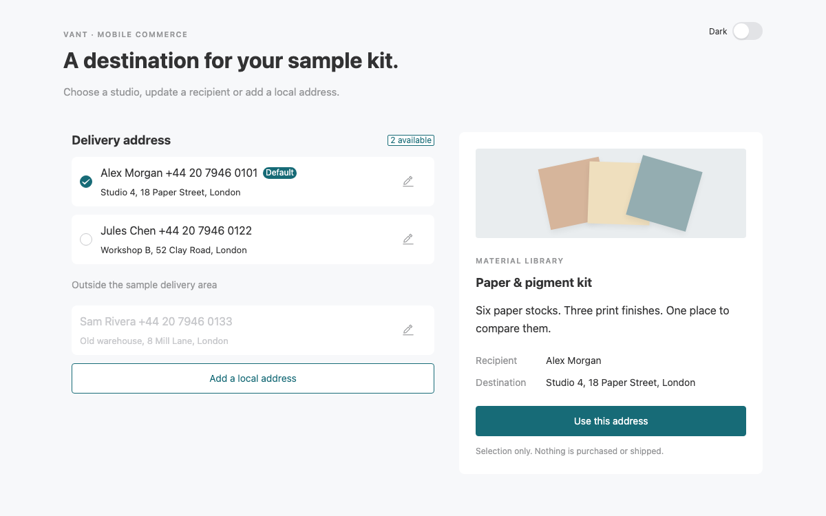 Vant interface study