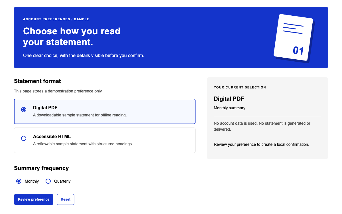 Visa Product Design System interface study