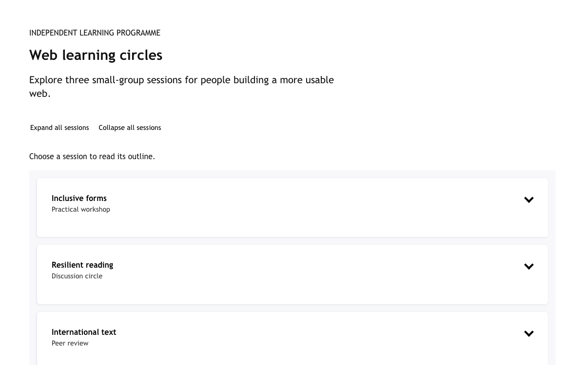 W3C Design System interface study