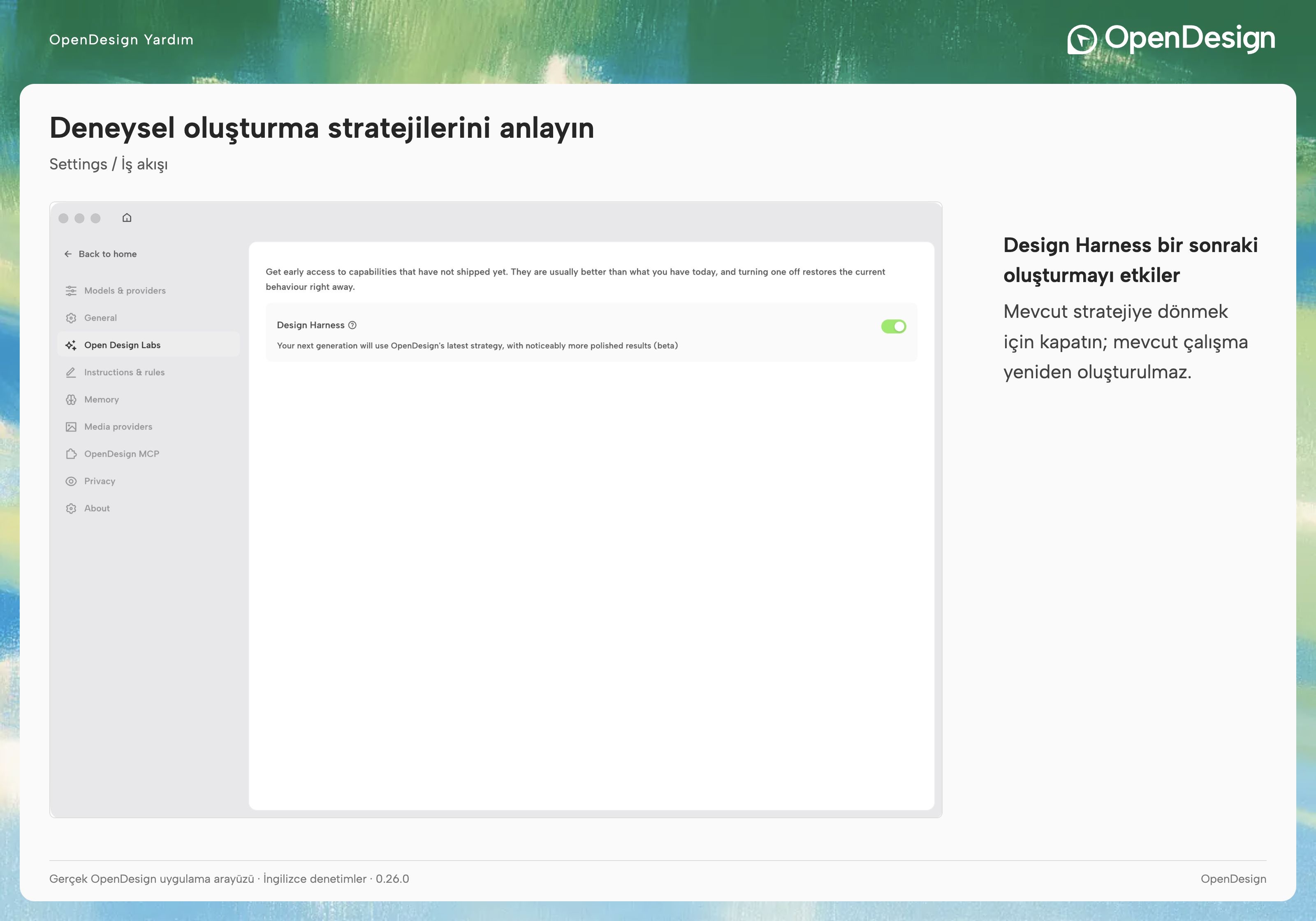 OpenDesign Labs ve Design Harness deneyi
