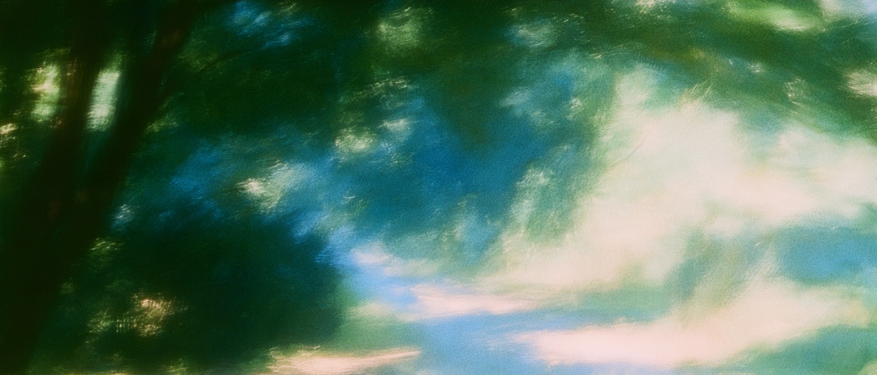 Blue and green painted landscape from the supplied collection