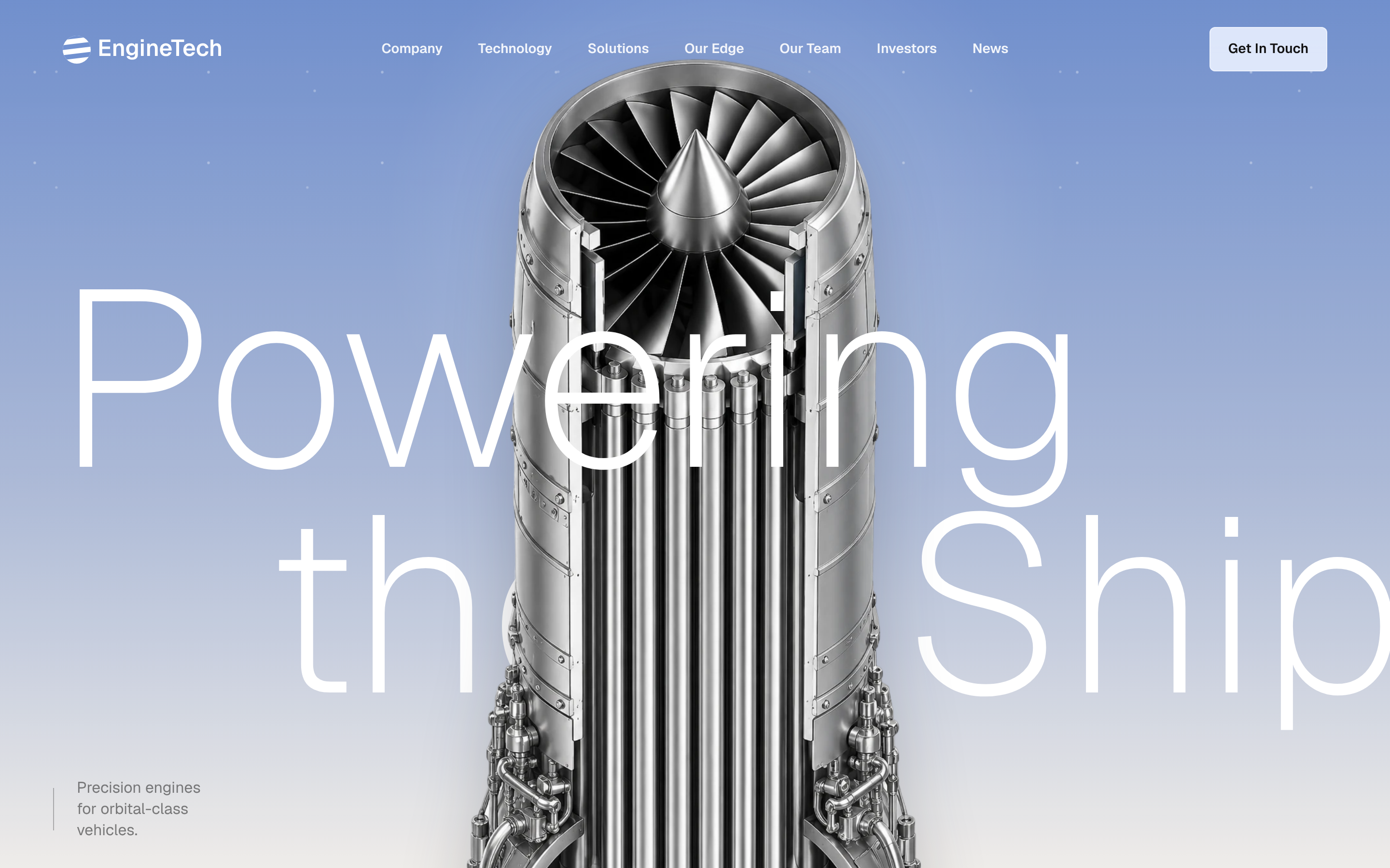 AeroCore — Cinematic Aerospace Engine Landing Vorschau