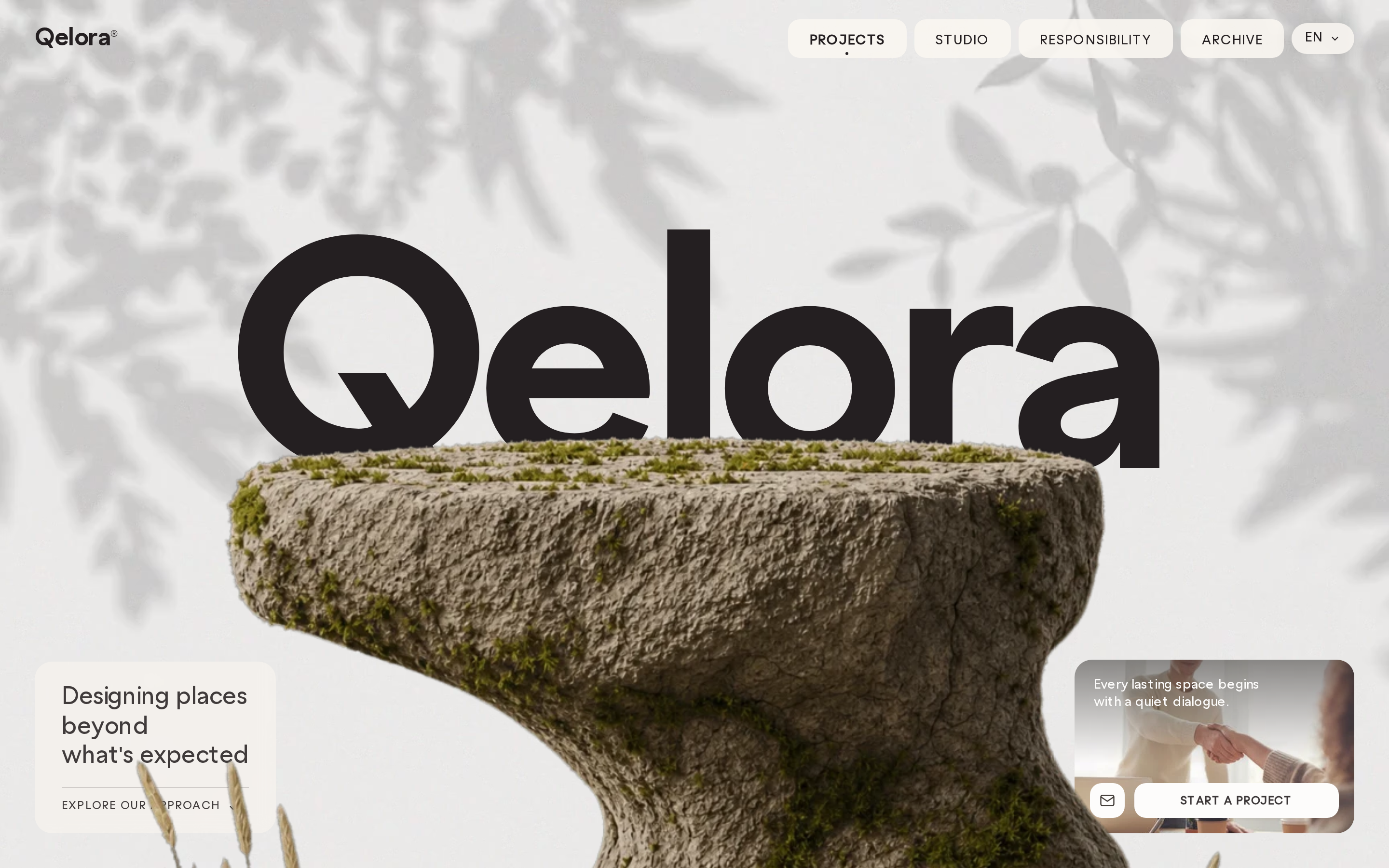 معاينة Layered Depth — Qelora Architecture Studio