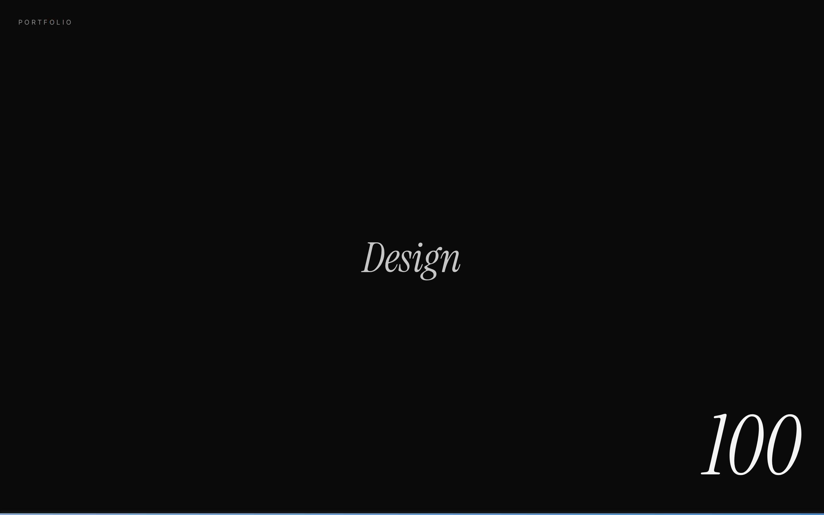 Portfolio Cosmic — Dark Landing preview