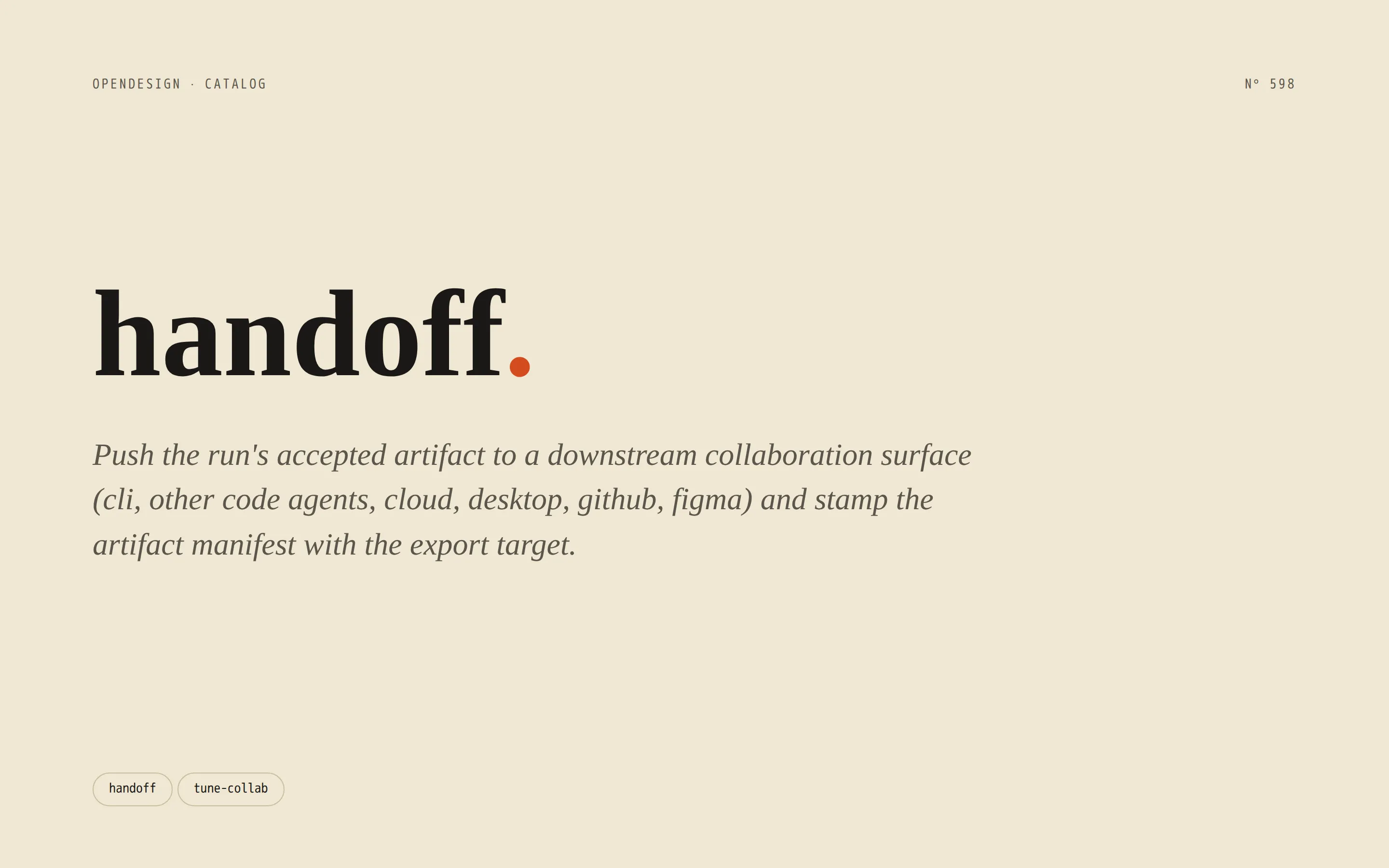 Handoff preview