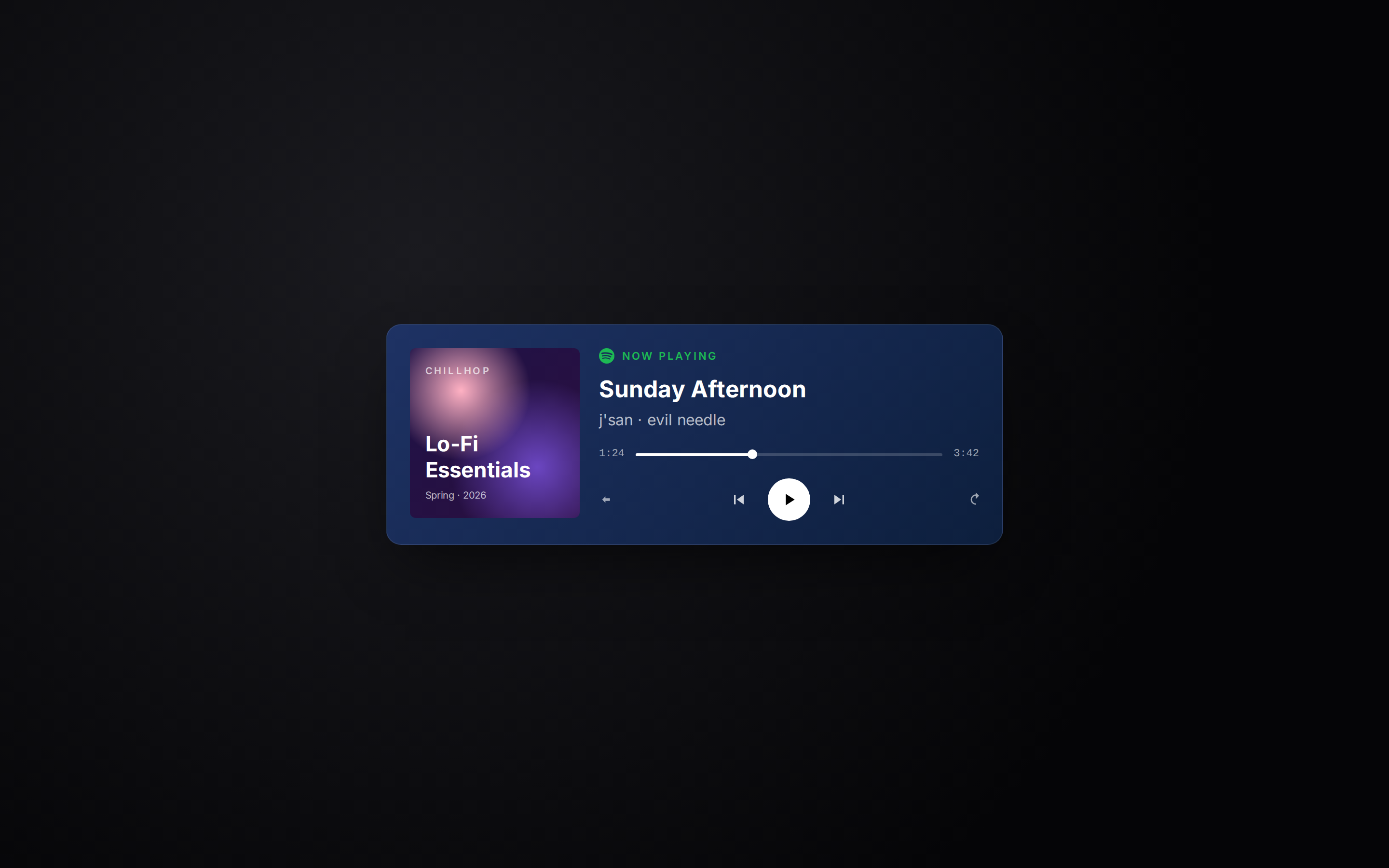 social-spotify-card example output