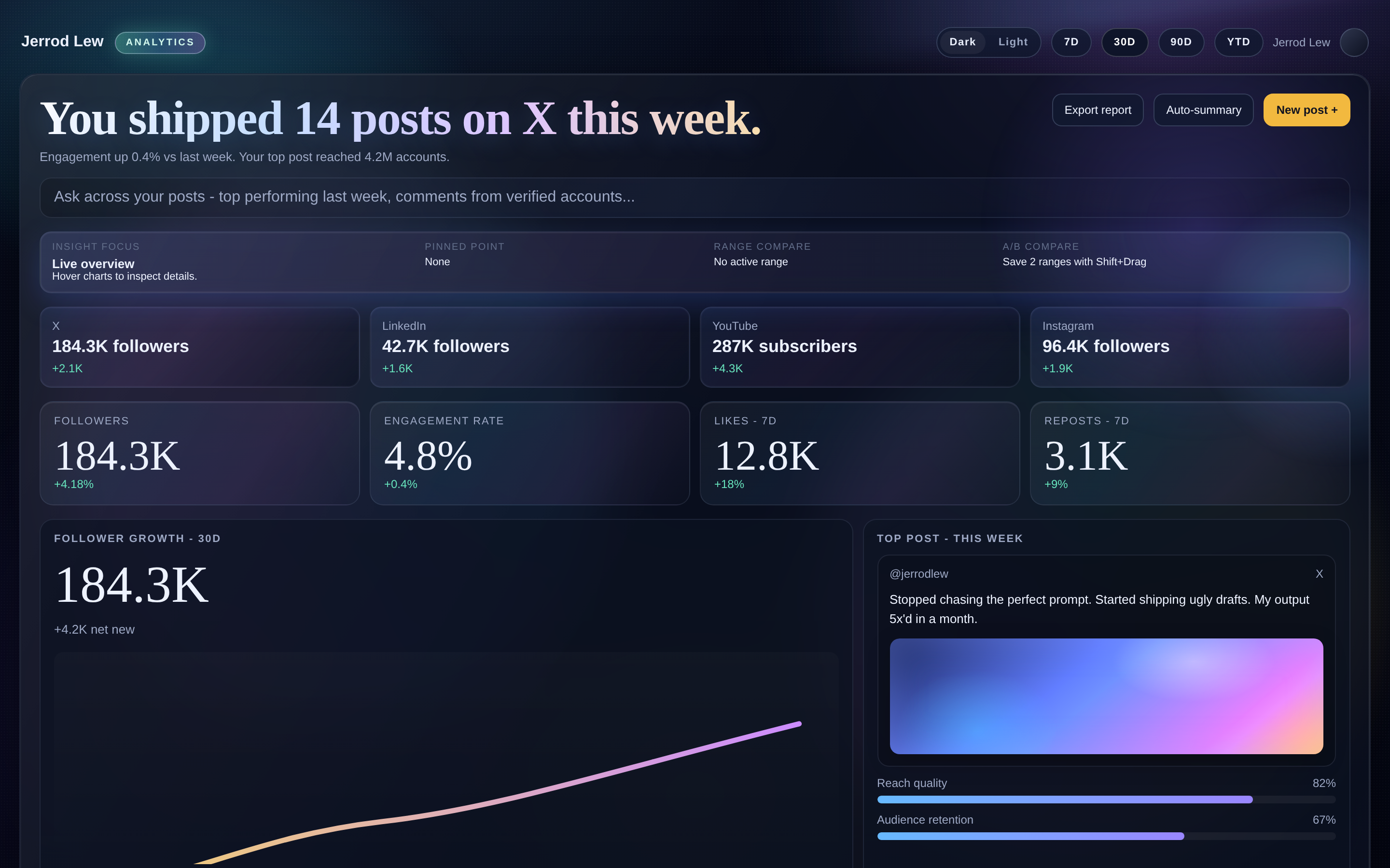 Social Media Matrix Tracker Template-Vorlage preview