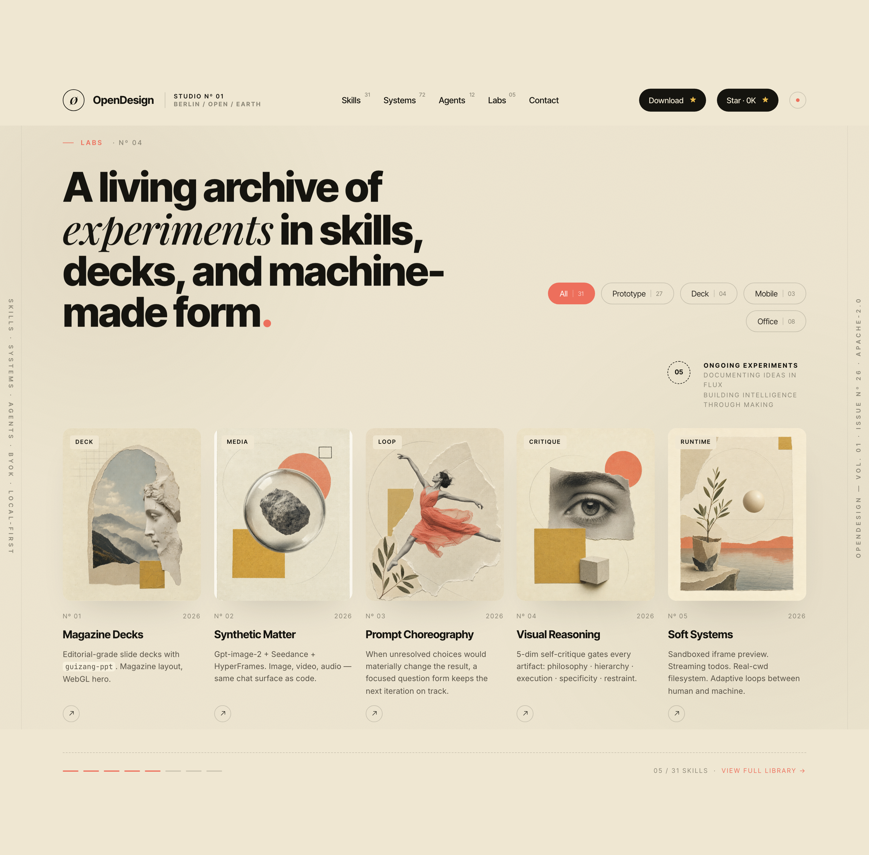 AI Design Studio Website Design | OpenDesign Showcase