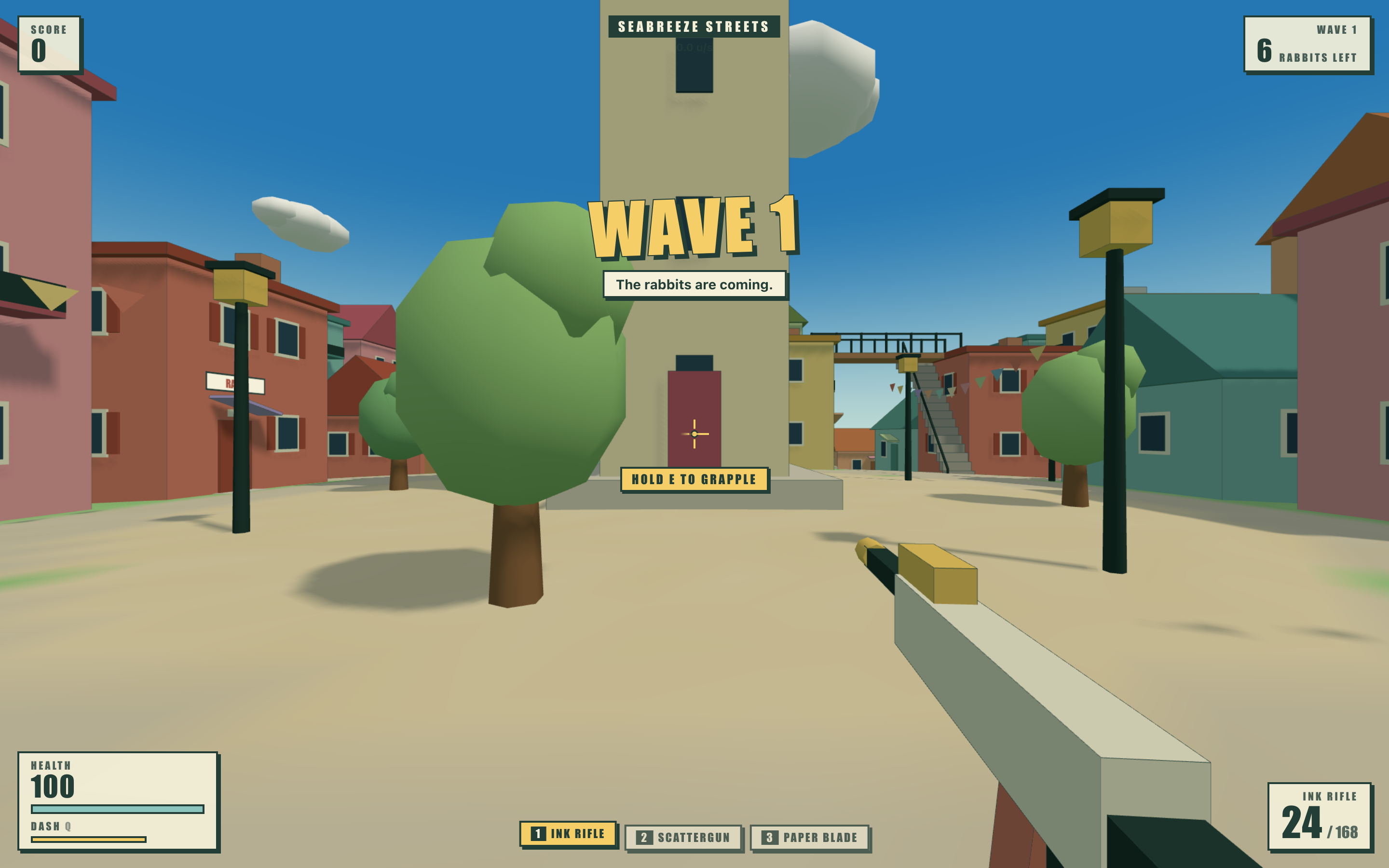 Island FPS Game Design: First-Person View and Live Combat HUD